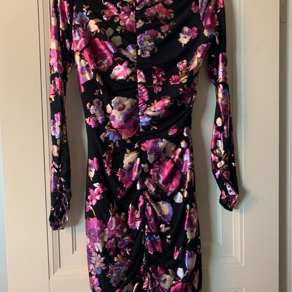 Parker BodyCon floral metallic Dress - Picture 2 of 4